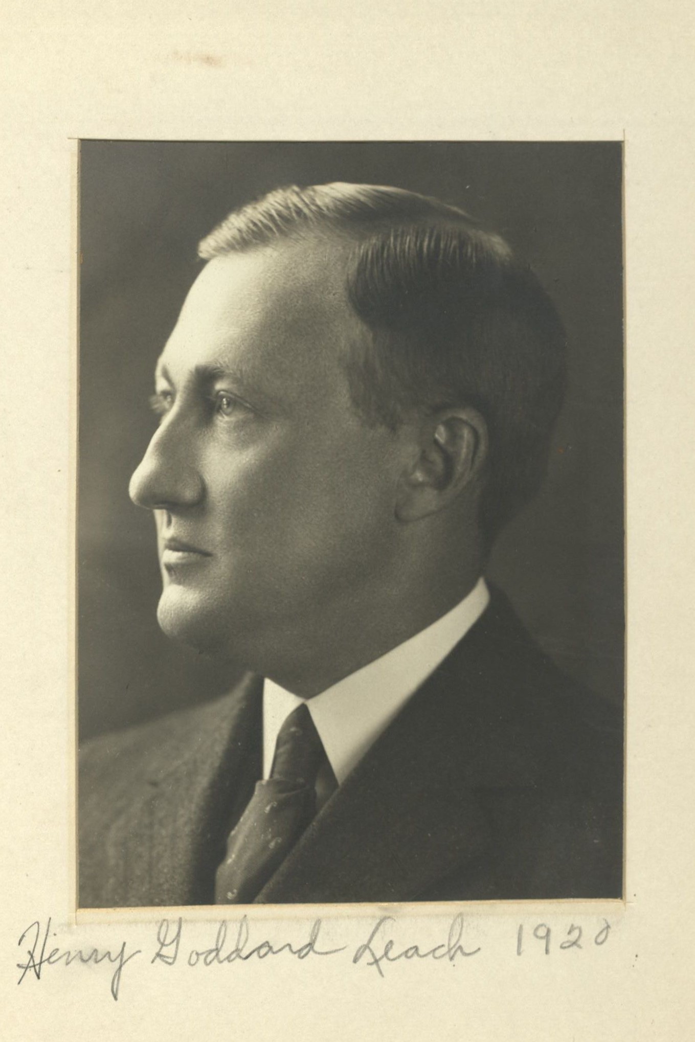 Member portrait of Henry Goddard Leach